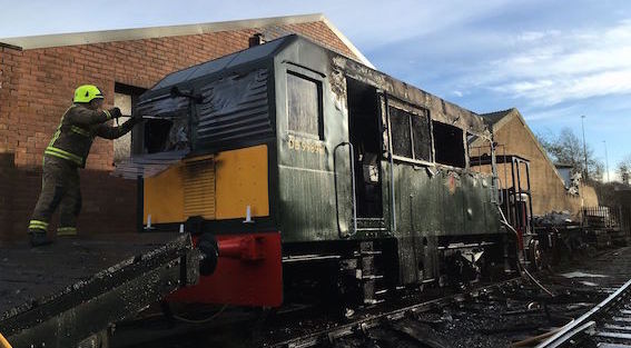Middleton Railway fire arson 1